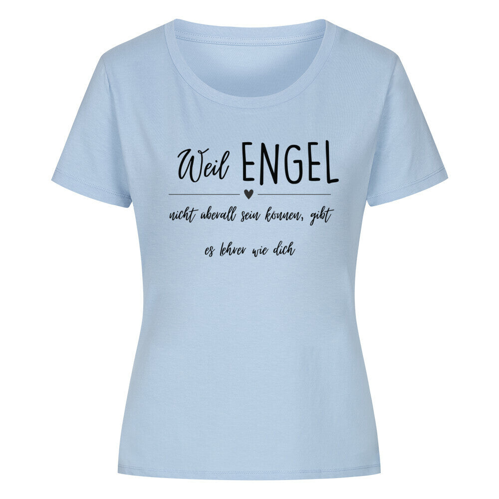 Frauen-T-Shirt mit Spruch „Engel Lehrer“ für Erzieherinnen und Erzieher, Ansicht 3 | Pädagogikkram