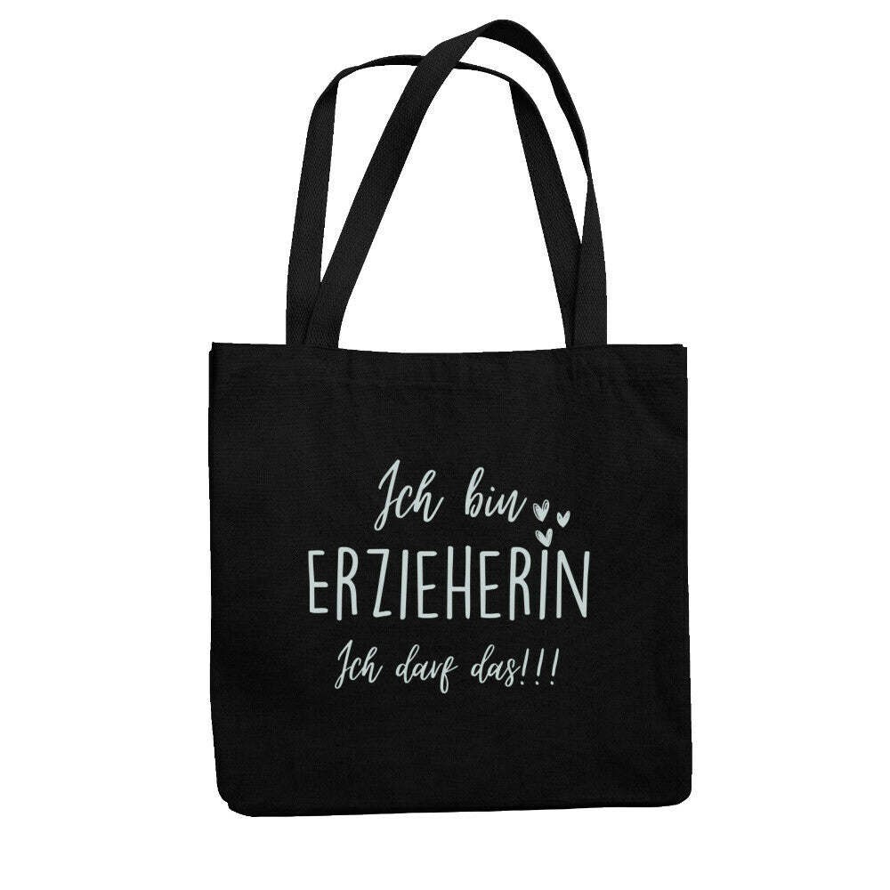 Jutebeutel mit Spruch „Ich darf das“ für Erzieher, Stofftasche für den Kindergarten, Ansicht 2 | Pädagogikkram