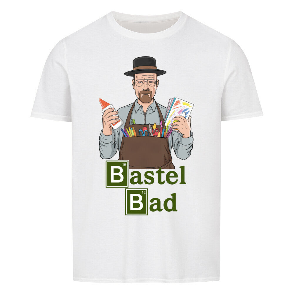 T-Shirt mit Spruch „Bastel Bad“ für Erzieherinnen und Erzieher, Ansicht 2 | Pädagogikkram