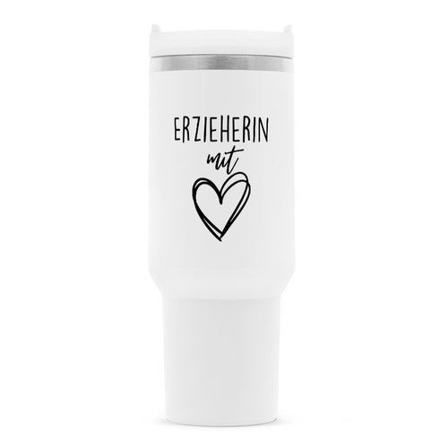 Erzieherin mit Herz Thermobecher