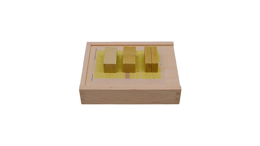 Montessori SandStein-Set aus Ankersteinen im Holzkasten – Baumaterial zwischen Montessori und Fröbel