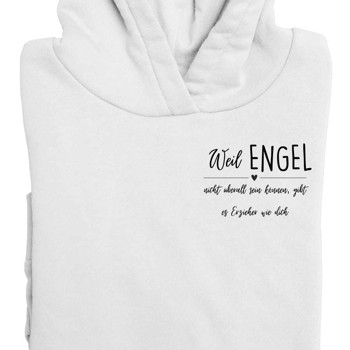 Hoodie mit Spruch „Engel Erzieher“ für Erzieherinnen und Erzieher, Kindergarten-Hoodie, Ansicht 2 | Pädagogikkram