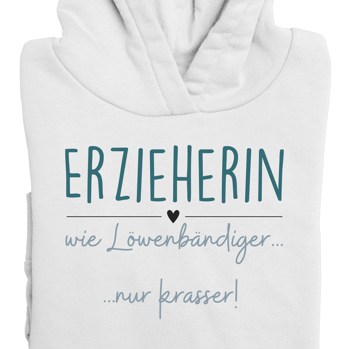 Hoodie mit Spruch „Löwenbändiger“ für Erzieherinnen und Erzieher, Kindergarten-Hoodie, Ansicht 2 | Pädagogikkram