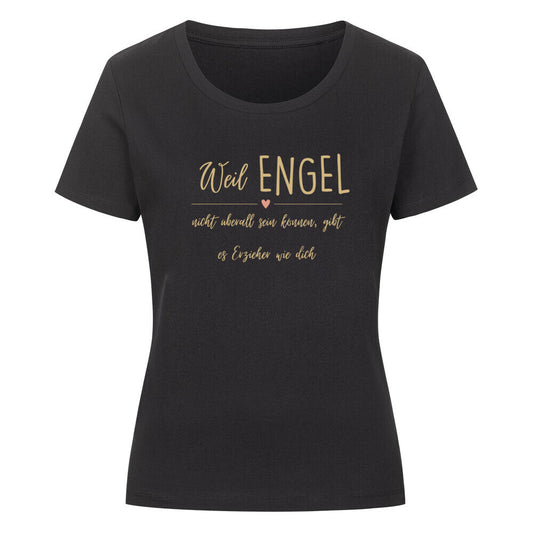 Frauen-T-Shirt mit Spruch „Engel Erzieher“ für Erzieherinnen und Erzieher | Pädagogikkram