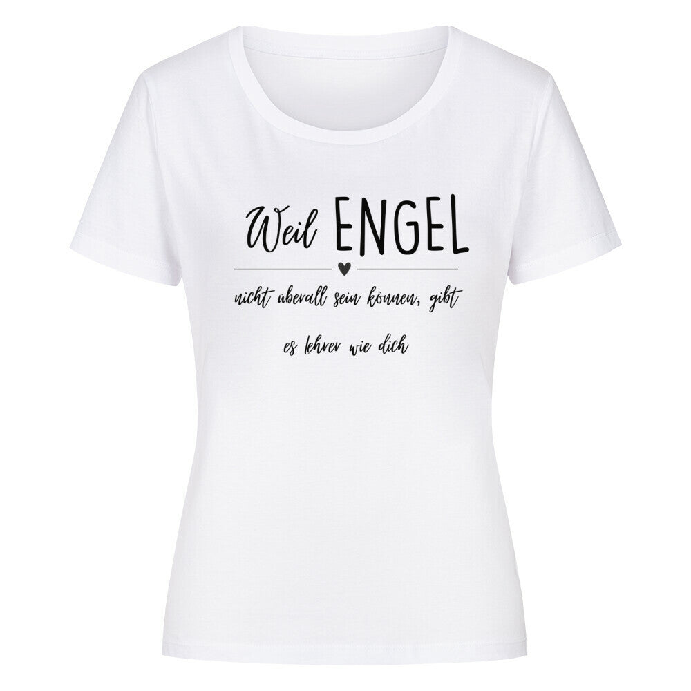 Frauen-T-Shirt mit Spruch „Engel Lehrer“ für Erzieherinnen und Erzieher, Ansicht 2 | Pädagogikkram