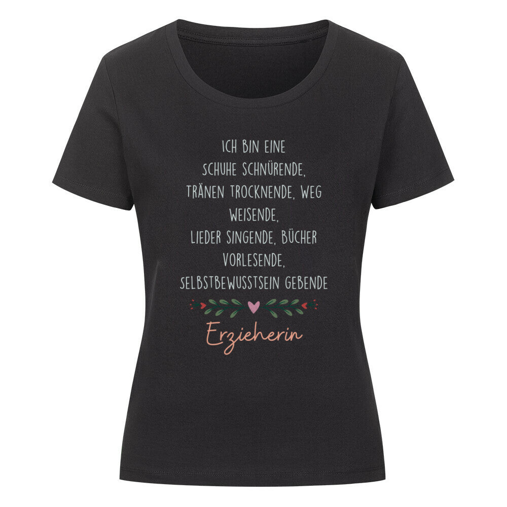 Frauen-T-Shirt mit Spruch „Erzieherin“ für Erzieherinnen und Erzieher | Pädagogikkram