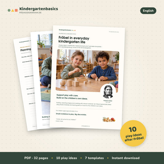 Fröbel Resource Pack PDF: 10 play ideas and 7 printable templates for kindergarten (English)