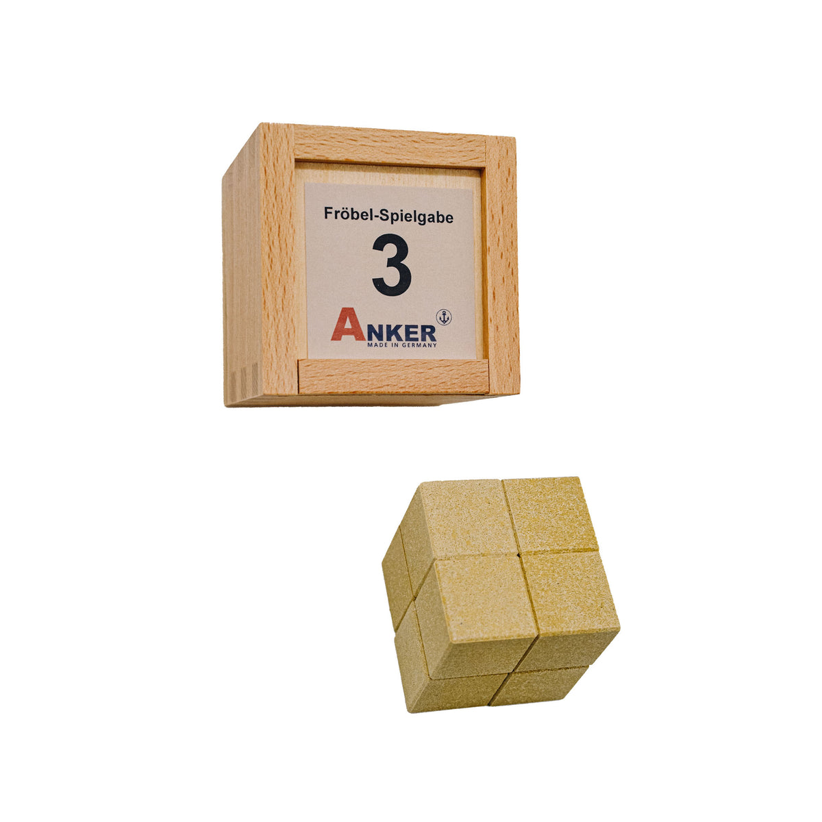 FröbelGabe Nr. 3 aus Anker-Steinen, Ansicht 3 | Pädagogikkram