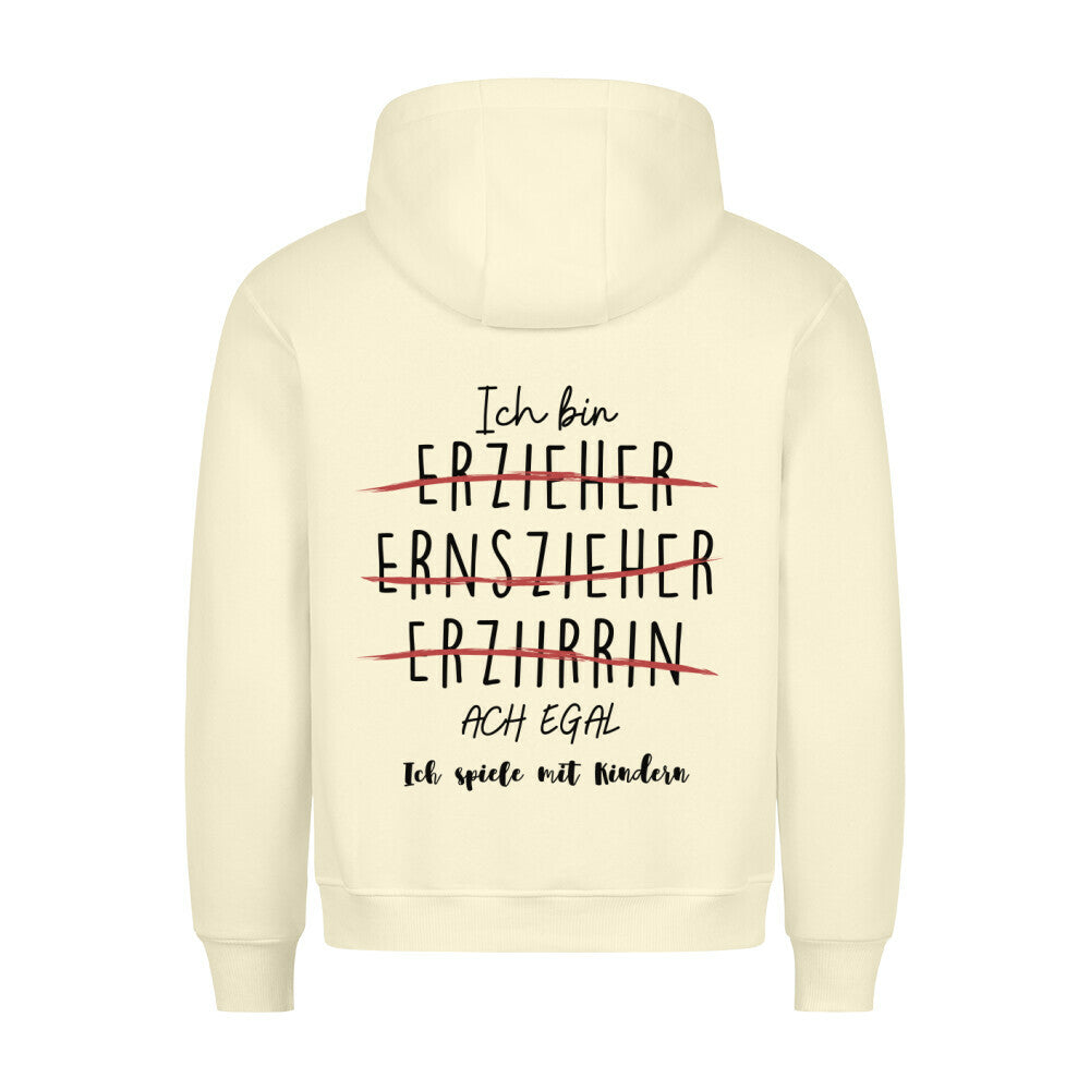 Hoodie mit Spruch „Ach egal“ für Erzieherinnen und Erzieher, Kindergarten-Hoodie, Ansicht 4 | Pädagogikkram