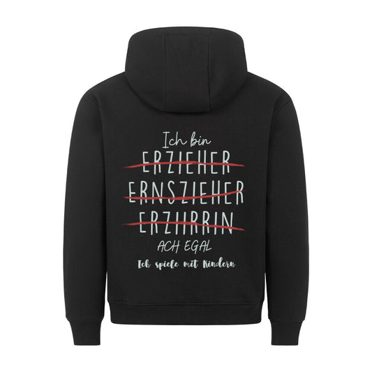 Hoodie mit Spruch „Ach egal“ für Erzieherinnen und Erzieher, Kindergarten-Hoodie | Pädagogikkram