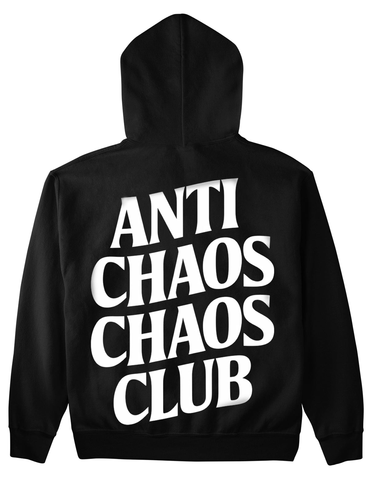 Hoodie mit Rückendruck und Spruch „Anti Chaos Club“ für Erzieherinnen und Erzieher, Kindergarten-Hoodie | Pädagogikkram