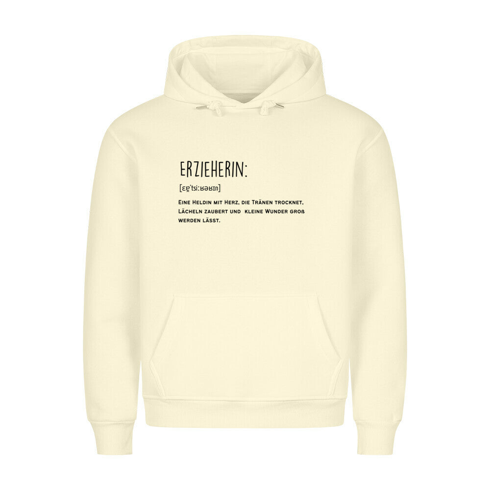 Hoodie mit Spruch „Erzieherin Definition“ für Erzieherinnen und Erzieher, Kindergarten-Hoodie, Ansicht 5 | Pädagogikkram