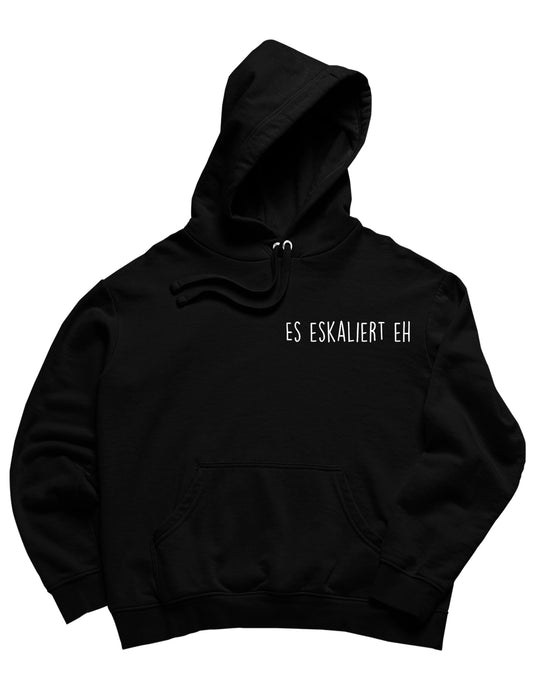 Hoodie mit Spruch „Es eskaliert eh“ für Erzieherinnen und Erzieher, Kindergarten-Hoodie | Pädagogikkram