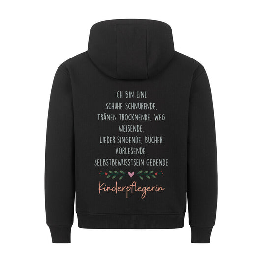 Hoodie mit Spruch „Kinderpflegerin“ für Erzieherinnen und Erzieher, Kindergarten-Hoodie | Pädagogikkram