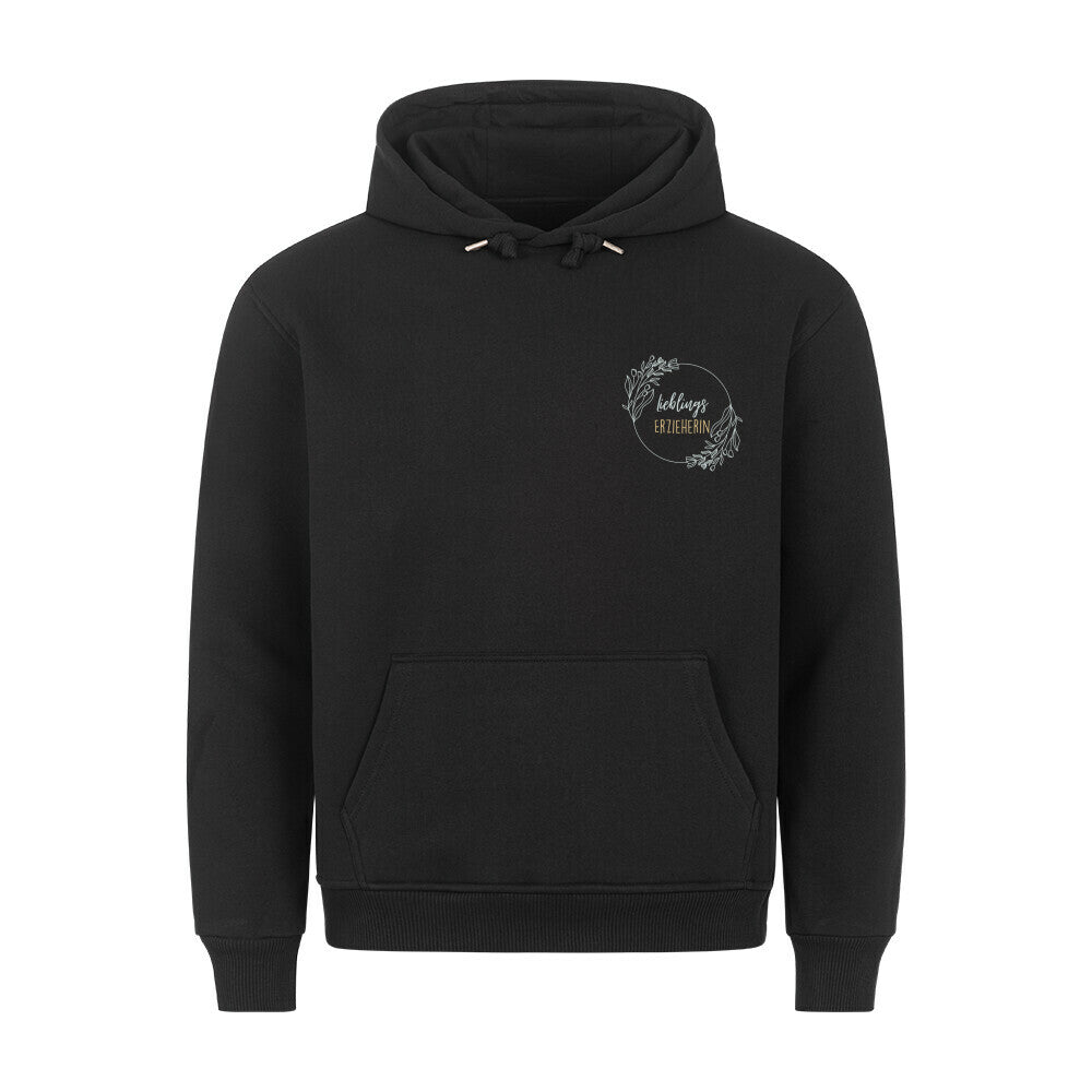 Hoodie mit Spruch „Lieblingserzieher“ für Erzieherinnen und Erzieher, Kindergarten-Hoodie | Pädagogikkram