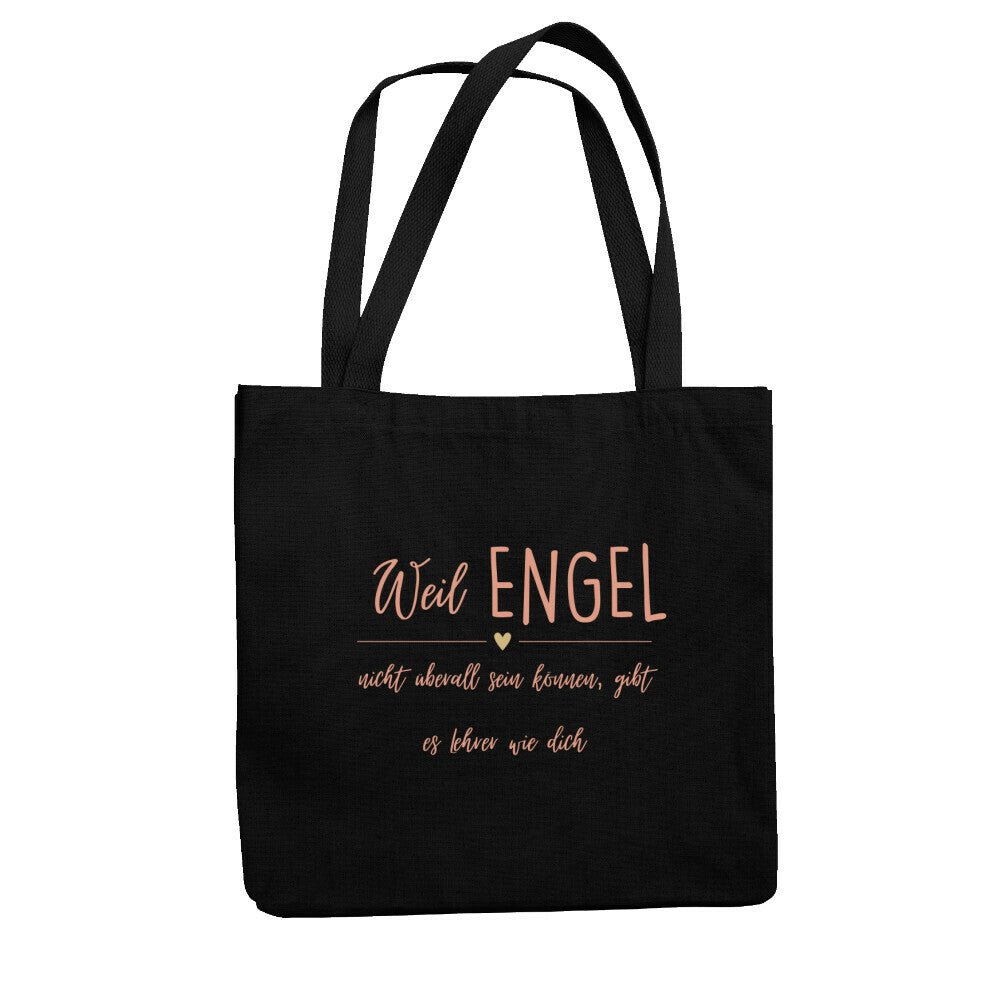 Jutebeutel mit Spruch „Engel Lehrer“ für Erzieher, Stofftasche für den Kindergarten, Ansicht 2 | Pädagogikkram