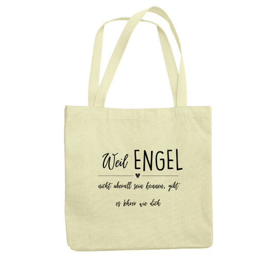 Jutebeutel mit Spruch „Engel Lehrer“ für Erzieher, Stofftasche für den Kindergarten | Pädagogikkram