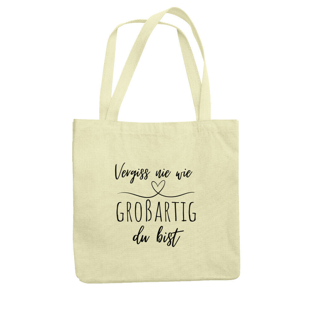 Jutebeutel mit Spruch „Großartig“ für Erzieher, Stofftasche für den Kindergarten | Pädagogikkram