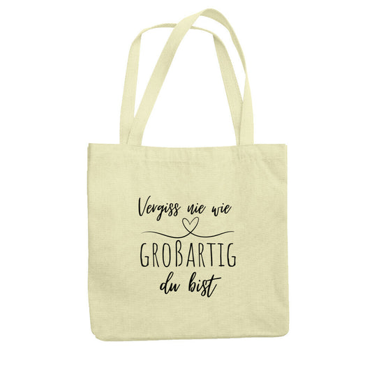Jutebeutel mit Spruch „Großartig“ für Erzieher, Stofftasche für den Kindergarten | Pädagogikkram