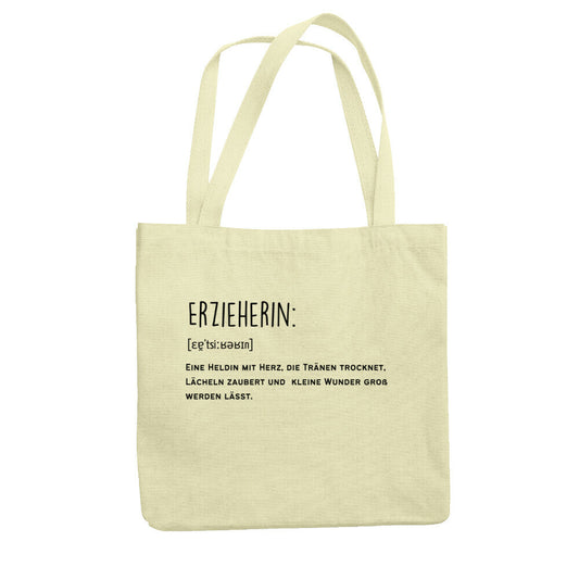 Jutebeutel mit Spruch „Heldin“ für Erzieher, Stofftasche für den Kindergarten | Pädagogikkram