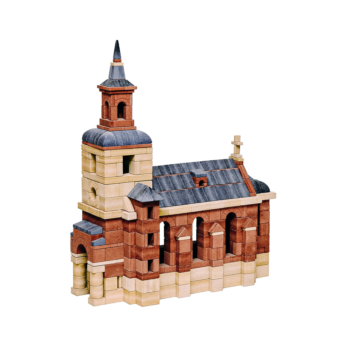 Kirche aus Anker-Steinen, gebaut mit Ergänzungskasten 12A | Pädagogikkram