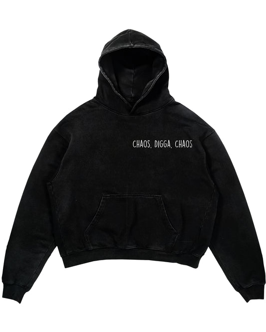 Oversized Hoodie mit Spruch „Chaos, Digga, Chaos“ für Erzieherinnen und Erzieher, Kindergarten-Hoodie | Pädagogikkram
