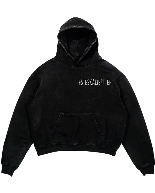 Oversized Hoodie mit Spruch „Es eskaliert eh“ für Erzieherinnen und Erzieher, Kindergarten-Hoodie | Pädagogikkram