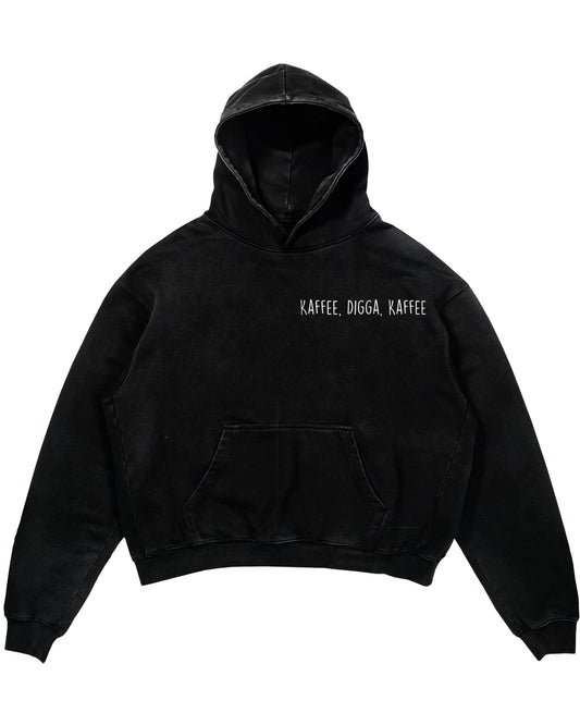 Oversized Hoodie mit Spruch „Kaffee, Digga, Kaffee“ für Erzieherinnen und Erzieher, Kindergarten-Hoodie | Pädagogikkram