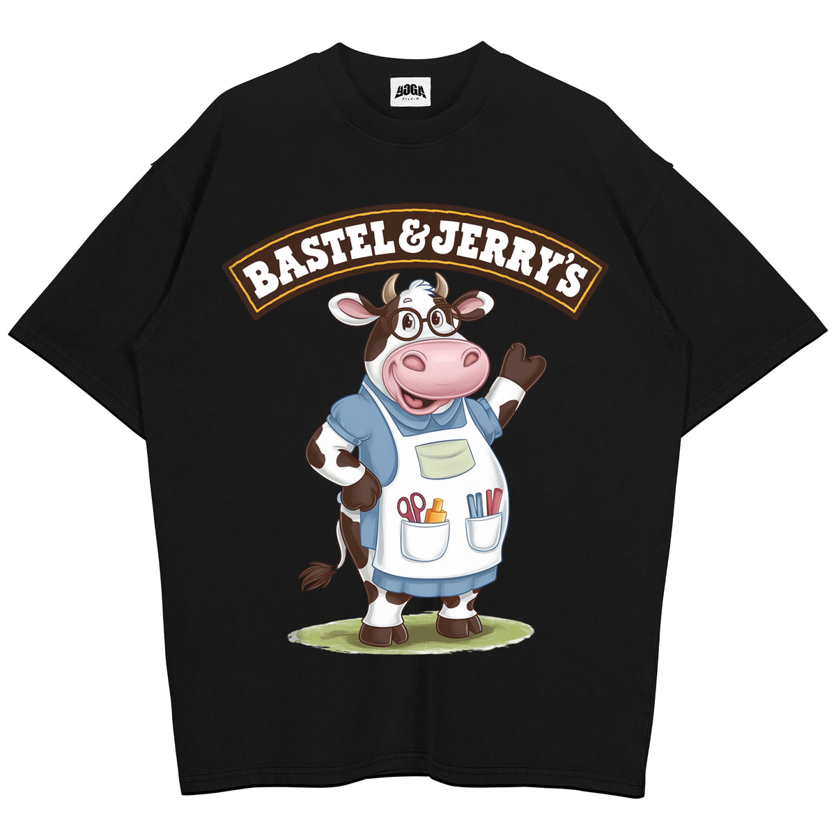Oversized Shirt mit Spruch „Bastel & Jerrys“ für Erzieherinnen und Erzieher | Pädagogikkram