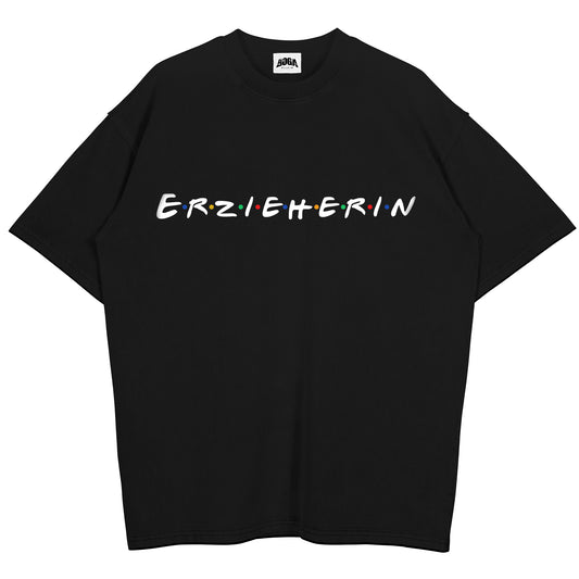 Oversized Shirt mit Spruch „Erzieherin“ für Erzieherinnen und Erzieher | Pädagogikkram