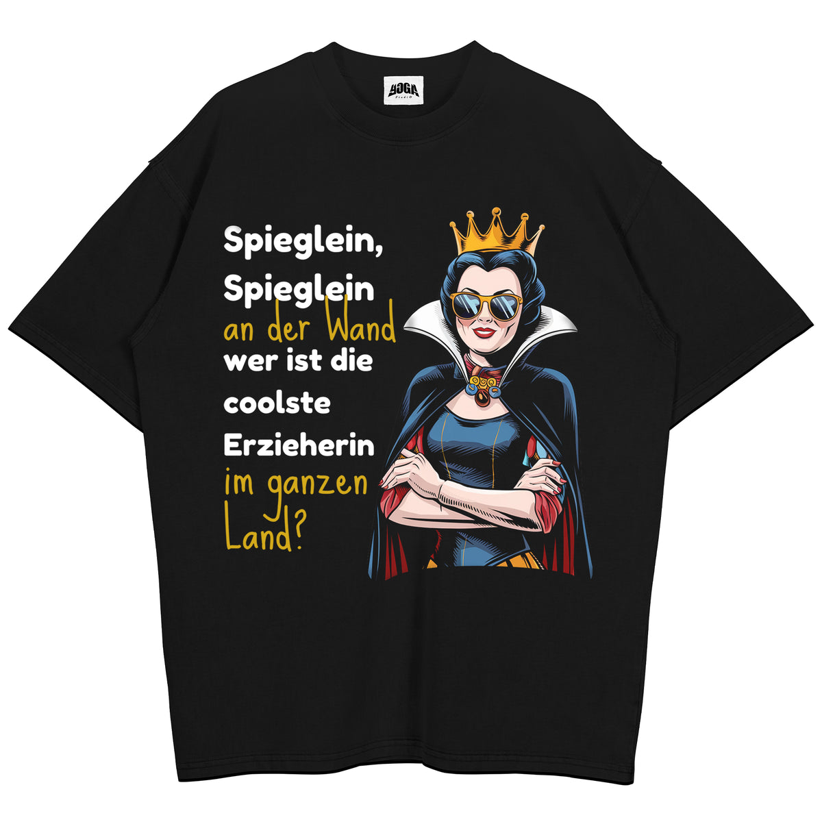 Oversized Shirt mit Spruch „Spieglein Spieglein“ für Erzieherinnen und Erzieher | Pädagogikkram
