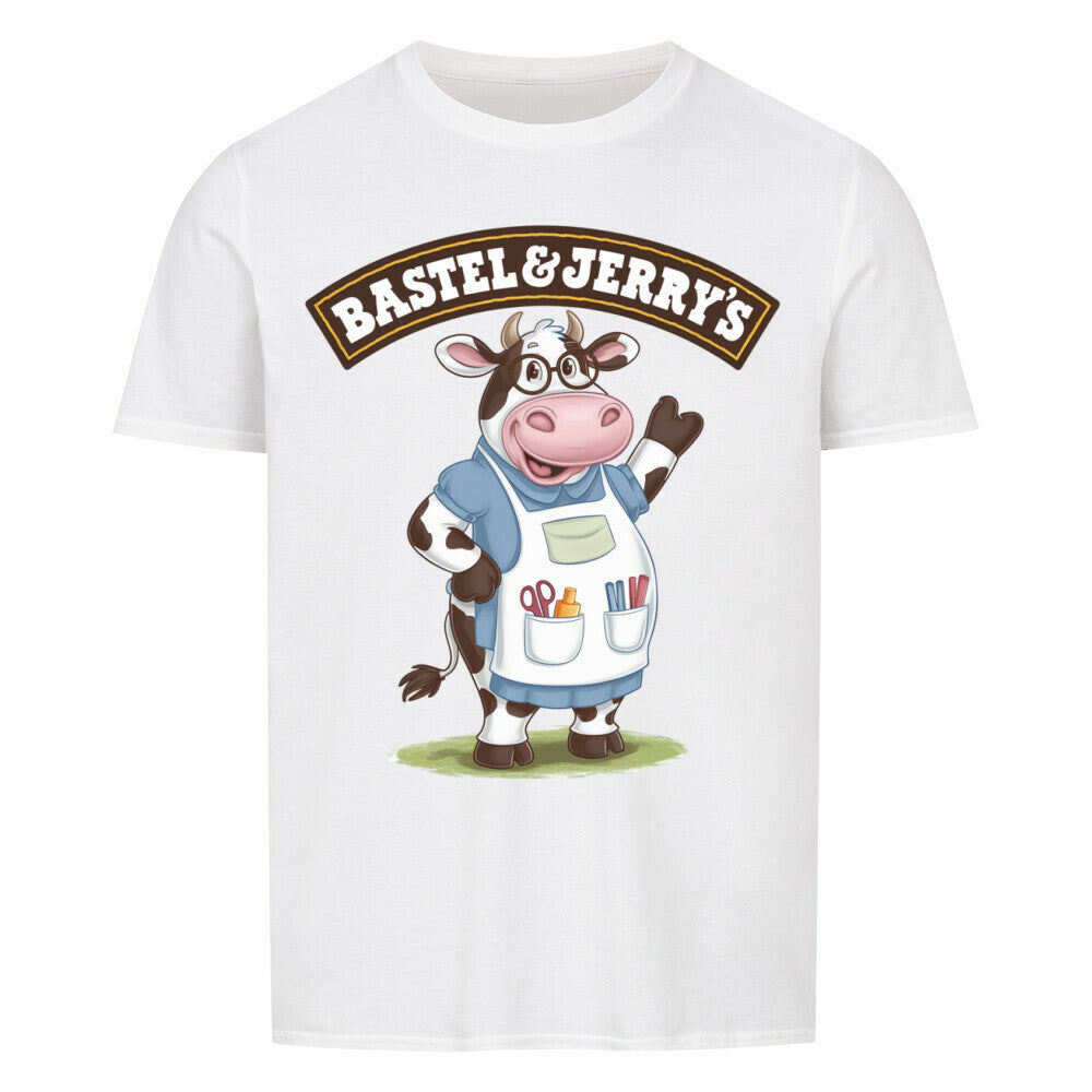 T-Shirt mit Spruch „Bastel & Jerrys“ für Erzieherinnen und Erzieher, Ansicht 2 | Pädagogikkram