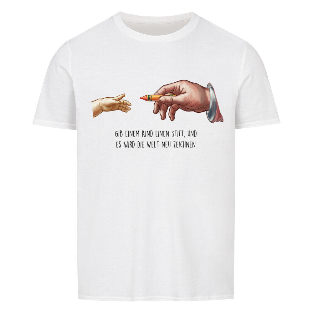 T-Shirt mit Spruch „Die Welt“ für Erzieherinnen und Erzieher, Ansicht 2 | Pädagogikkram