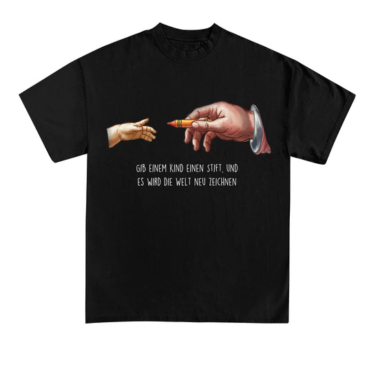 T-Shirt mit Spruch „Die Welt“ für Erzieherinnen und Erzieher | Pädagogikkram
