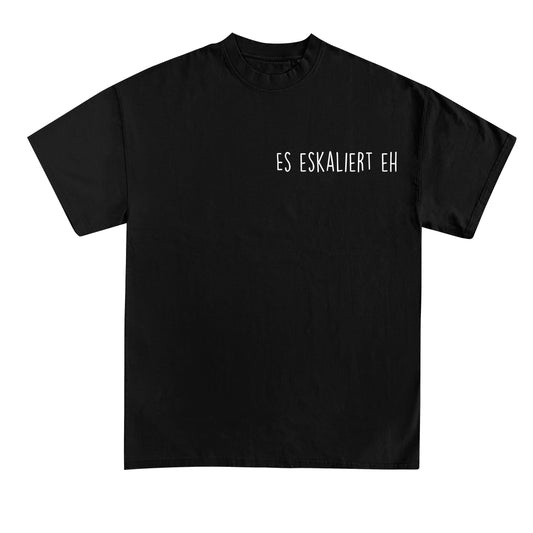 T-Shirt mit Spruch „Es eskaliert eh“ für Erzieherinnen und Erzieher | Pädagogikkram
